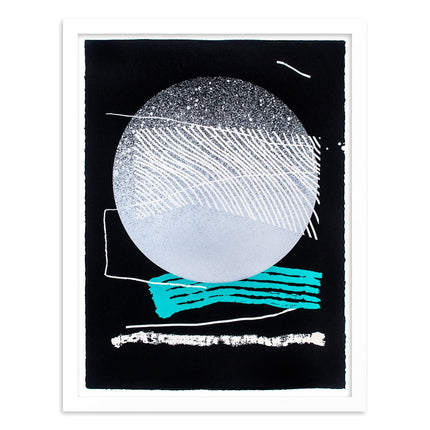 Silver Moon Silkscreen Print by Erik Otto