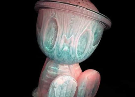 Skelecan Pink Glow Canbot Canz Art Toy by American Gross x Czee13