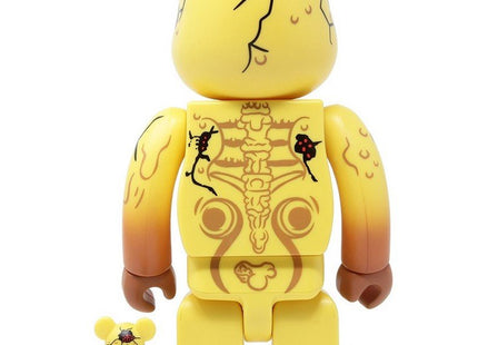 Skull Face 100% & 400% Be@rbrick Art Toy by Madballs x Medicom