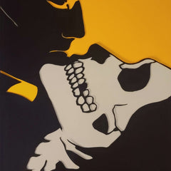 Skull Face Silkscreen Print by New Rule Collective