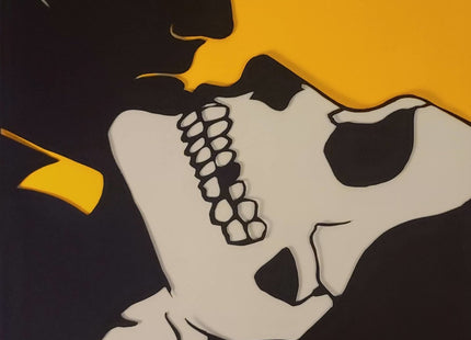 Skull Face Silkscreen Print by New Rule Collective