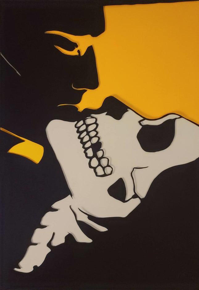 Skull Face Silkscreen Print by New Rule Collective