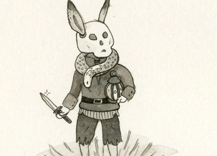 Skully Original Drawing by Nicole Gustafsson