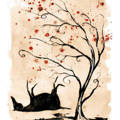 Sleeping Horse Silkscreen Print by Mike Stilkey