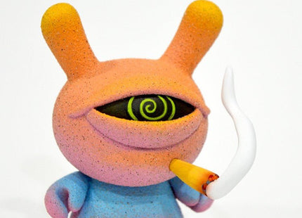 Smoking Stoned Eye Dunny #3- Pink Kief - Sprayed Paint Art Collection