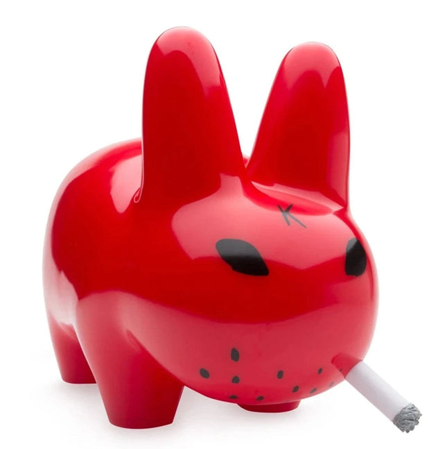 Smorkin Labbit 10 Red Art Toy by Frank Kozik