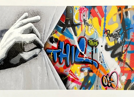 Sneak Peek Silkscreen Print by Martin Whatson