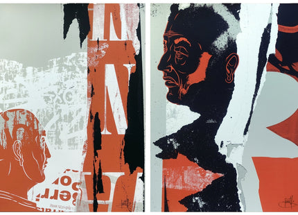 Social Distortion Diptych AP Silkscreen Print by Dave Kinsey