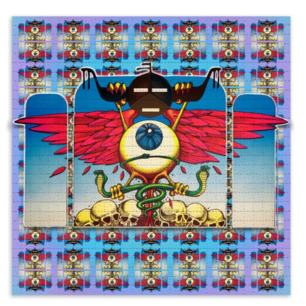 Soundproof Eyeball Blotter Paper Archival Print by Rick Griffin