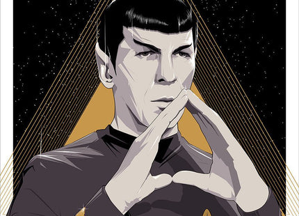 Spock Silkscreen Print by Craig Drake