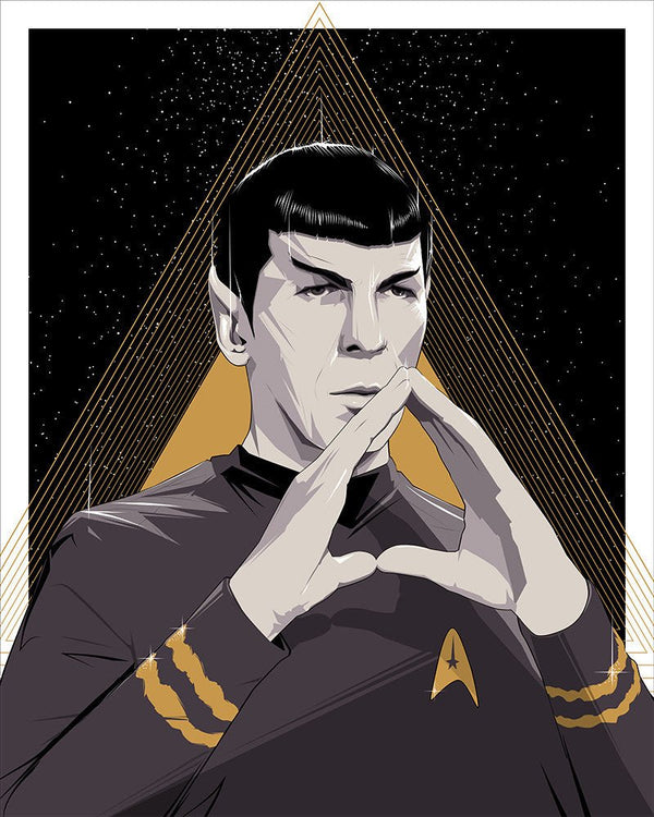 Spock Silkscreen Print by Craig Drake