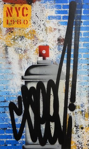 Spray Can Raw Series 7897 Original Graffiti Painting by Seen UA