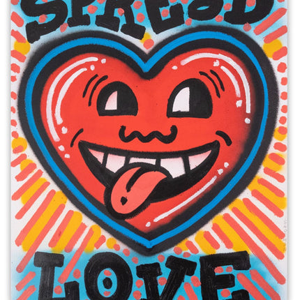 Spread Love XII Original Acrylic Spray Paint Painting by Snoeman