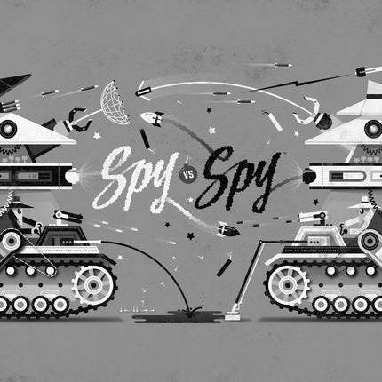 Spy vs Spy AP Silkscreen Print by DKNG