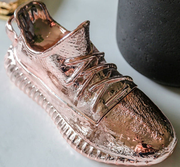 SS001 Rose Gold Yeezy Shoe Sculpture by Ceeze