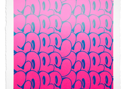 Stacked Bubble Throwies Pink Silkscreen Print by Cope2- Fernando Carlo