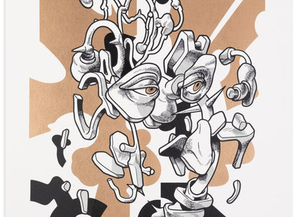 Stagger Letterpress Print by Smithe