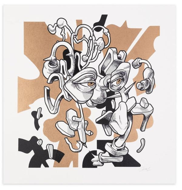 Impression typographique Stagger par Smithe