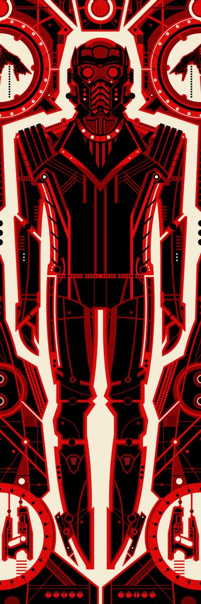 Star Lord Silkscreen Print by Ron Guyatt