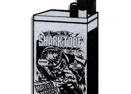 Star Spangled Shark Toof Silver HPM Wood Print by Shark Toof
