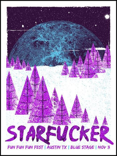 StarFucker Fun Fun Fun Fest 2012 Silkscreen Print by Clint Wilson