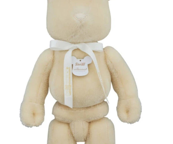 Steiff Bear- White 400% Be@rbrick – Sprayed Paint Art Collection