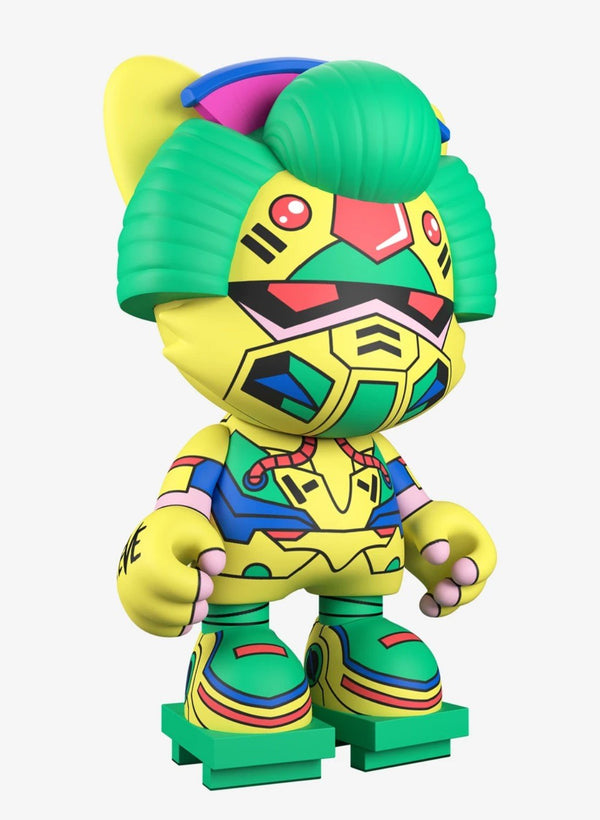 Juguete de arte Neon Future de Steve Aoki x SuperPlastic