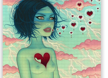 Storm Queen Blotter Paper Archival Print by Tara McPherson