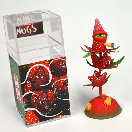 Strawberry Cough Stoned Eye Mini Nugs Sculpture by Nugg Life NY
