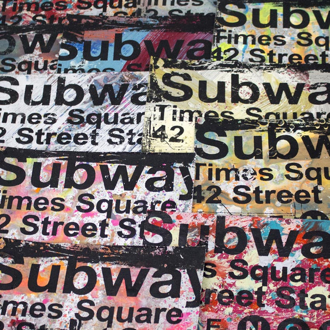 Subway HPM Acrylic Silkscreen Print by Bobby Hill
