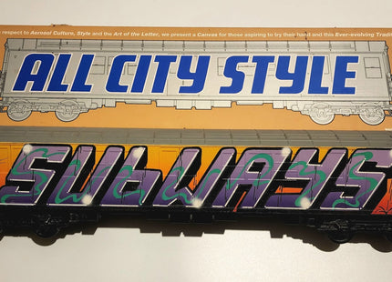 Subways Art Original All City Style Train Painting by Rek Santiago