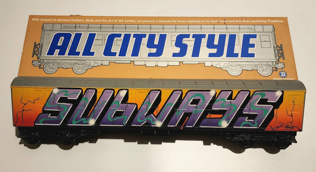 Subways Art Original All City Style Train Painting by Rek Santiago