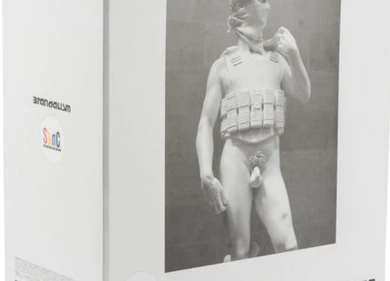 Suicide Man White Gesso Sculpture by Banksy x MediComToy