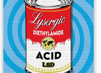 Super Soup Blue Trip Blotter Paper Archival Print by Denial- Daniel Bombardier