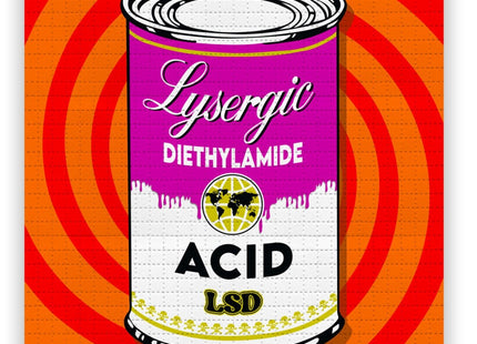 Super Soup Red Trip Blotter Paper Archival Print by Denial- Daniel Bombardier