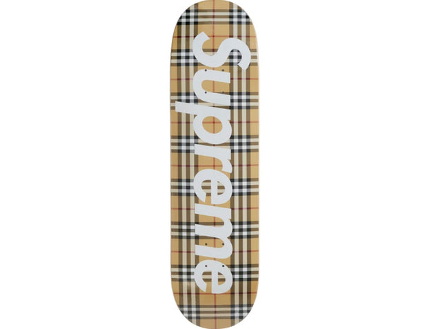 Supreme Burberry Beige Skateboard Art Deck by Supreme