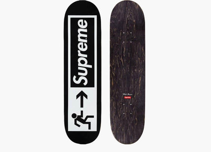 Exit Black Skateboard Art Deck by Supreme
