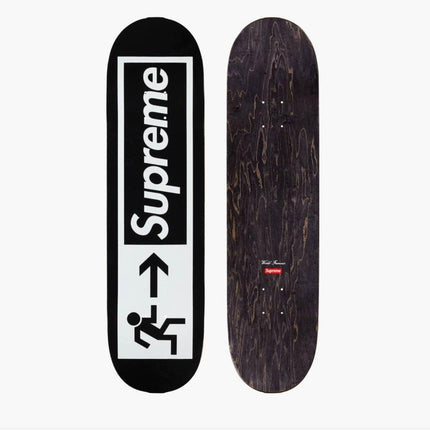 Exit Black Skateboard Art Deck by Supreme