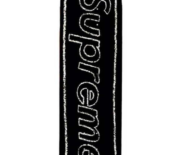 Supreme KAWS Chalk Logo Deck- Red Skateboard by Kaws- Brian Donnelly
