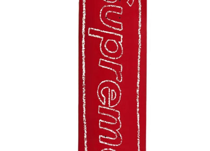 Supreme KAWS Chalk Logo Deck- Red Skateboard by Kaws- Brian Donnelly