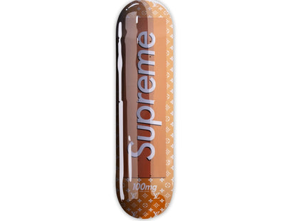 Supreme Vuitton Smashup Pill Orange Skateboard Deck by Denial- Daniel Bombardier