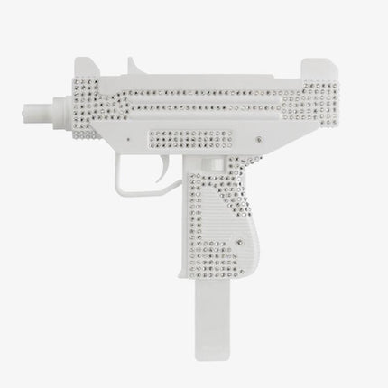 Swarovski Crystalized Ice Shoeuzi 100% Gun Art Sculpture by J-LDN aka Jack London