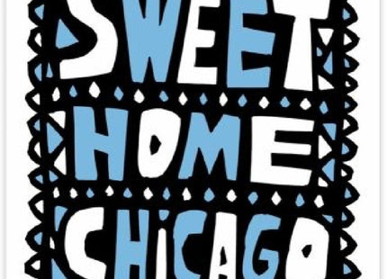 Sweet Home Chicago Blue Silkscreen Print by Nate Duval
