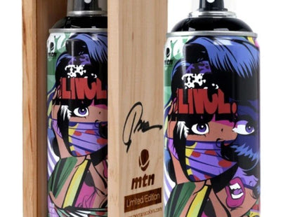 Pose MSK Burn Black Spray Paint Can Artwork by Montana MTN