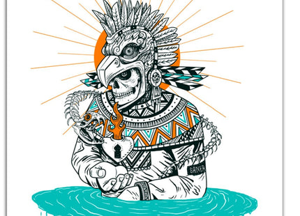 Tenochtitlan Letterpress Print by Saner