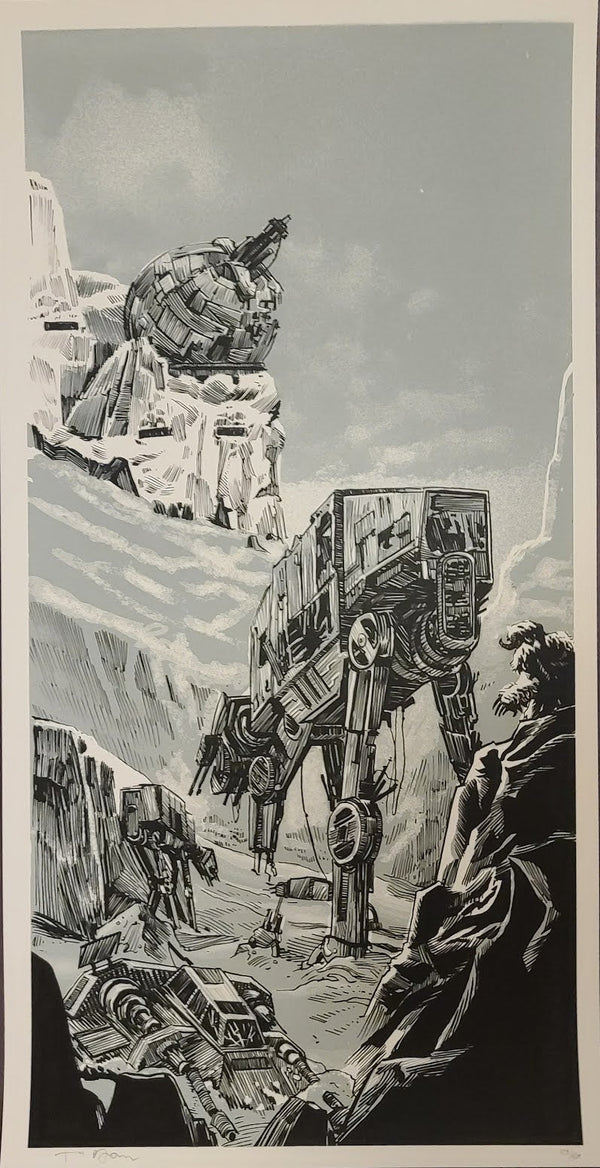 The Big Battle Silver Giclee Print par Tim Doyle