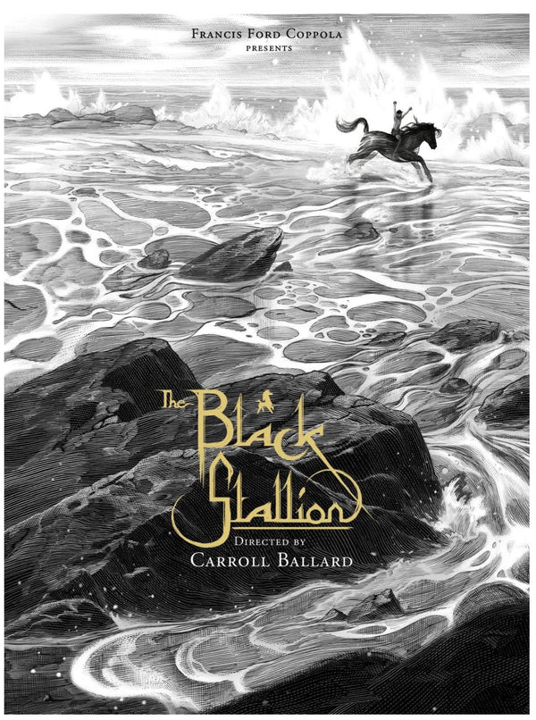 Sérigraphie L'étalon noir de Nicolas Delort