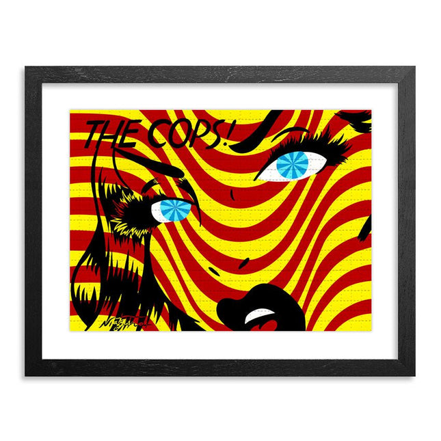 The Cops Red Yellow Blotter Paper Archival Print by Niagara