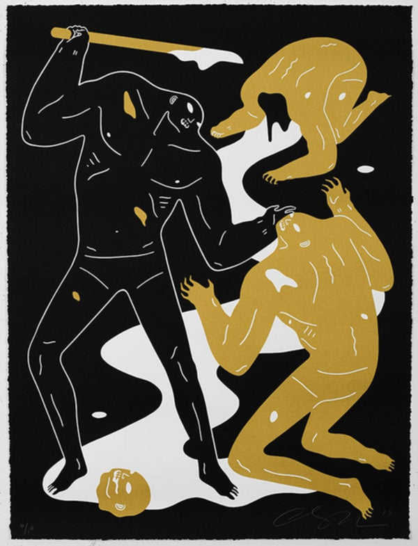 The Crawler- Black Silkscreen Print by Cleon Peterson