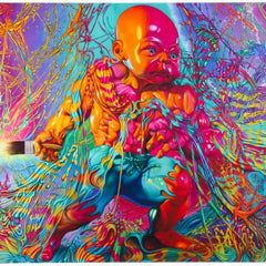 The Eternal Infancy of Art HPM Embellished Print by Ron English